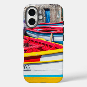 Coque Pour iPhone 16 Bateaux de pêche colorés, Cap-Vert