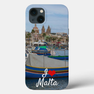 Case-Mate iPhone Case Bateaux de pêche traditionnels colorés à Malte