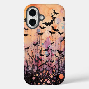 Coque Pour iPhone 16 Bateaux et Halloween Abstrait