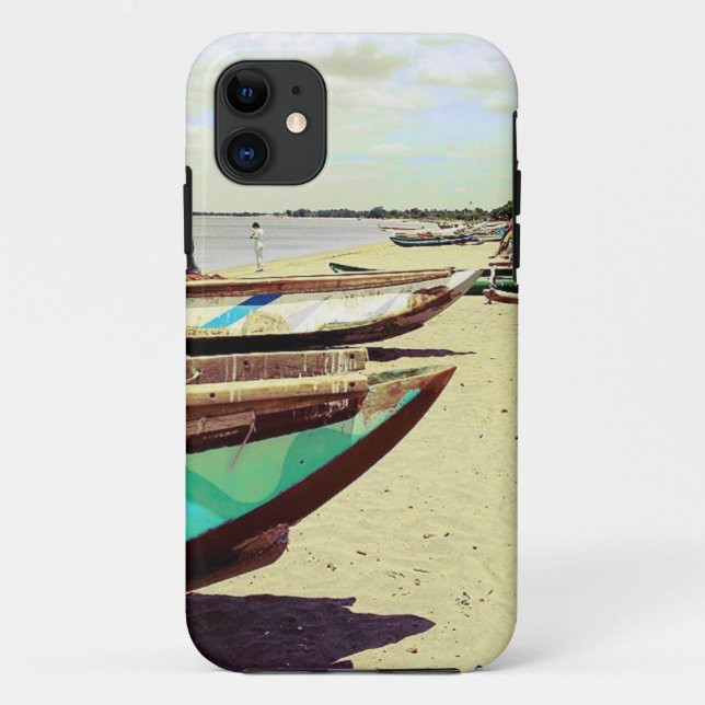 Coques Case-Mate iPhone Bateaux sur la plage tropicale (Dos)