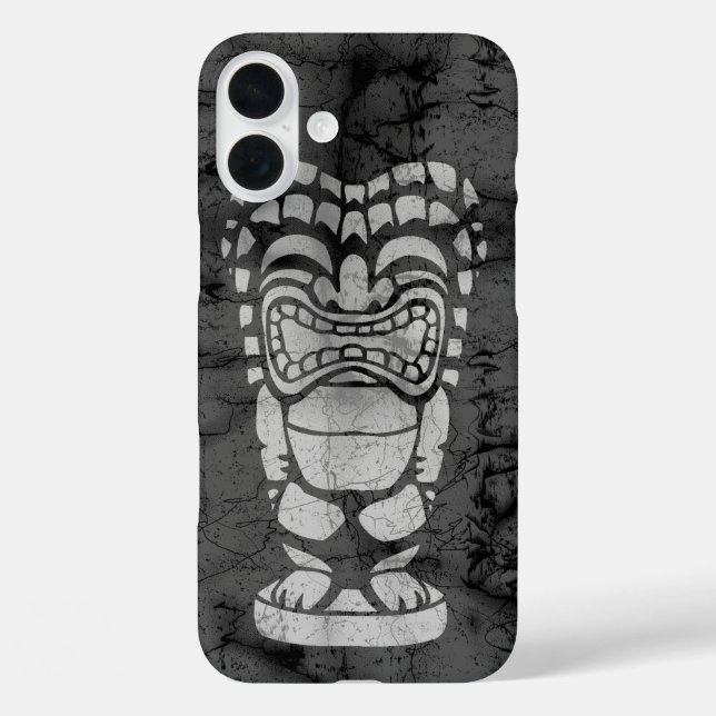 Coques Case-Mate iPhone Batik riant hawaïen de Tiki de plage de Makapuu (Verso)