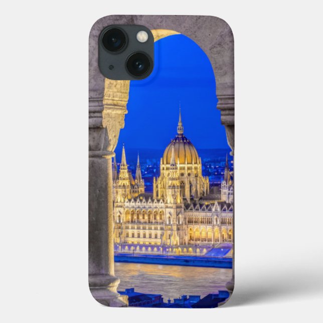 Coques Case-Mate iPhone Bâtiment du Parlement hongrois au crépuscule (Verso)