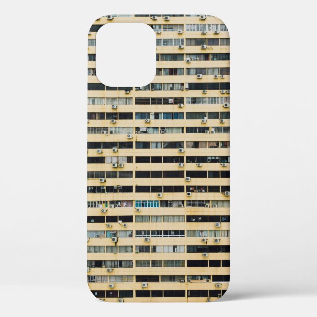Coques Case-Mate iPhone Bâtiment en béton Brown et blanc (Verso)
