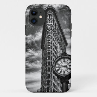 Coque Case-Mate Pour iPhone Bâtiment et horloge de Flatiron dans 1C2 noir et