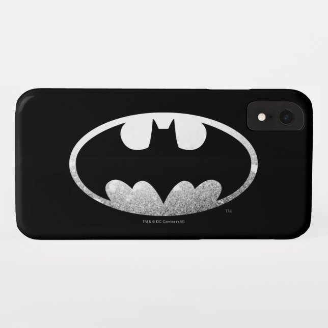 Coques Case-Mate iPhone Batman Symbol | Grainy Logo (Dos (Horizontal))