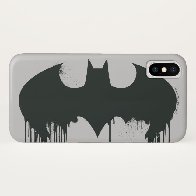 Coques Case-Mate iPhone Batman Symbol | Spraypaint Logo (Dos (Horizontal))