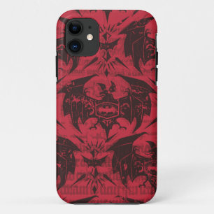Coques Pour iPhone Batman Urban Legends - Goth Bat Motif Rouge/Noir