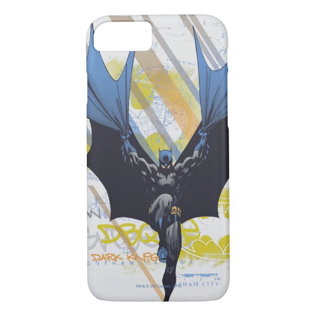 Coques Case-Mate iPhone Batman Urban Legends - Graffiti Chevalier foncé (Dos)
