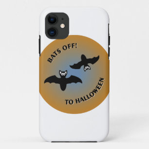 Coque Case-Mate iPhone Bats d'Halloween bleu orange