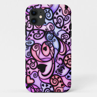 Case-Mate iPhone Case Battements de coeur chantant, style en verre