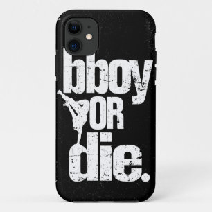 Coque Case-Mate iPhone bboy ou meurent - le blanc affligé