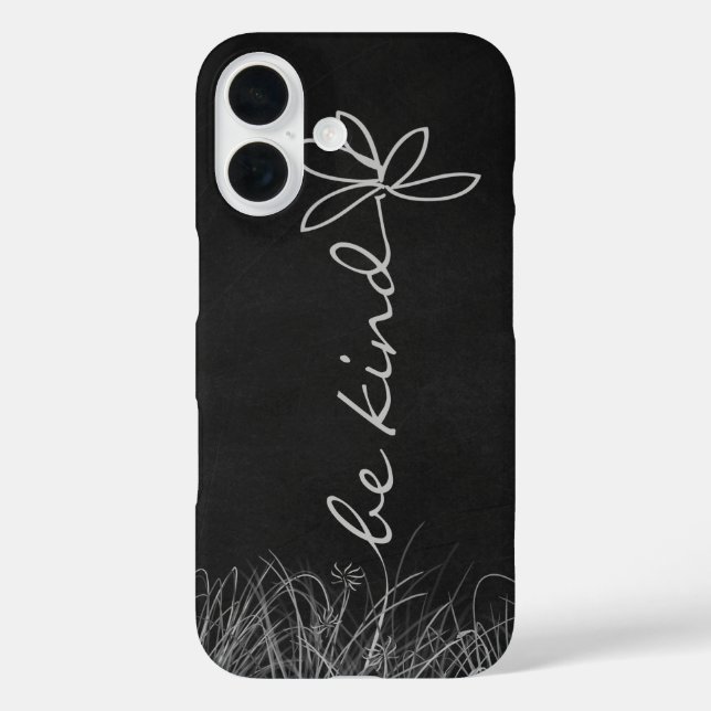 Coques Case-Mate iPhone Be Kind Text and Daisy (Verso)