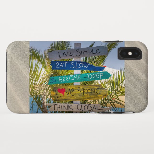 Coques Case-Mate iPhone Beach Ocean Live Simple Inspiration Motivation (Dos (Horizontal))