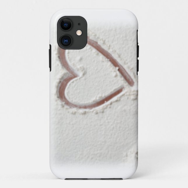 Coques Case-Mate iPhone Beach Sand Heart Valentine (Dos)