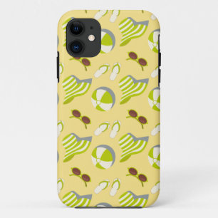 Case-Mate iPhone Case Beach vacay pattern with sunglasses and sun hat