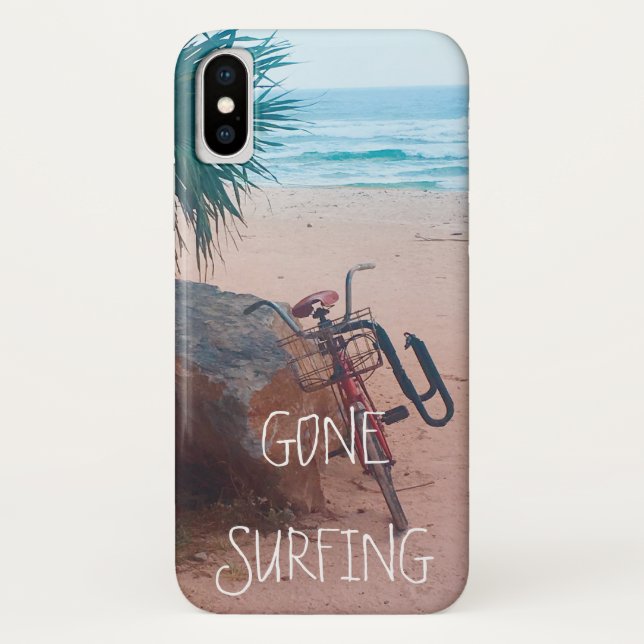Coques Case-Mate iPhone Beach Wave Surf et un vélo (Dos)