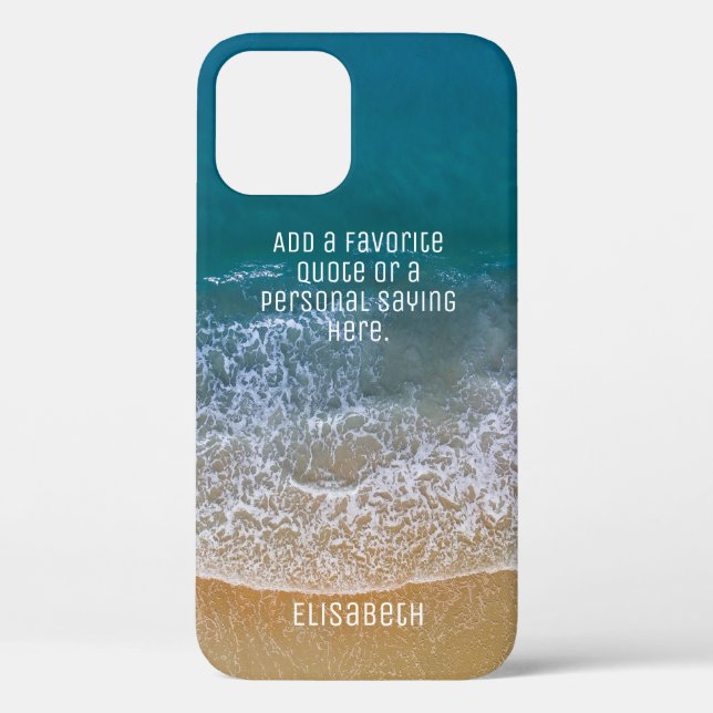 Coques Case-Mate iPhone Beach Waves Sand Shore Personnaliser (Verso)