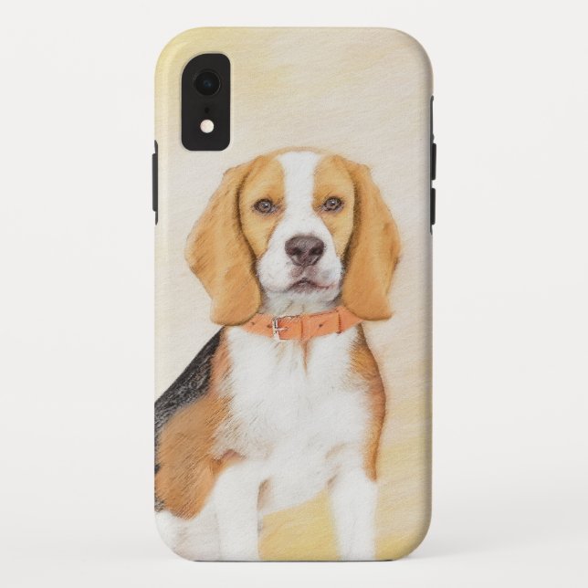 Coques Case-Mate iPhone Beagle Hound Dog Peinture Animal Art original (Dos)