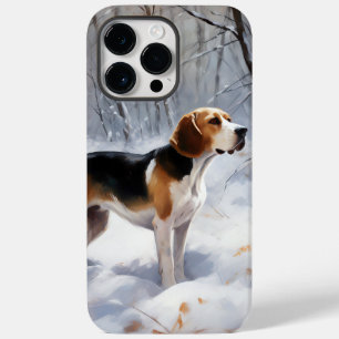 Coque Case-Mate iPhone Beagle Laisser Neige Noël