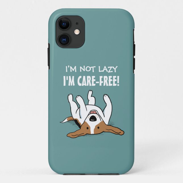 Coques Case-Mate iPhone Beagle Mignon - Chien avec Texte Personnalisé (Dos)