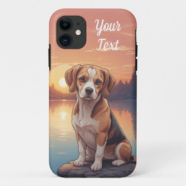 Coques Case-Mate iPhone Beagle par lac (Dos)