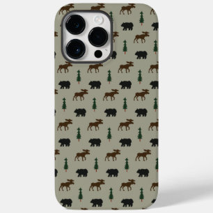 Coque Case-Mate iPhone Bear Moose Pine Tree Lodge Cabine