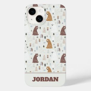 Coque Case-Mate iPhone Bears mignonne dans le Motif Woods