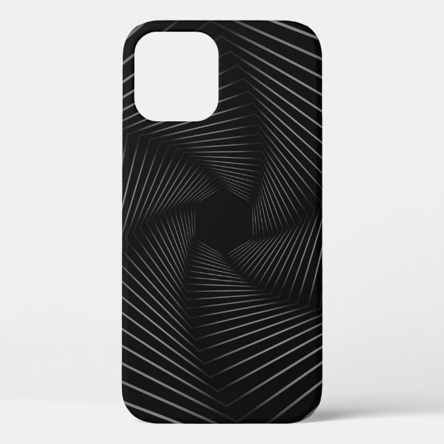 Coques Case-Mate iPhone Beau art de ligne géométrique fond abstrait (Verso)
