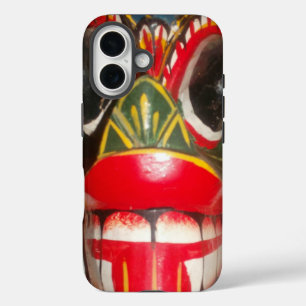 Coque Pour iPhone 16 Beau art traditionnel sri-lankais de masques de fe