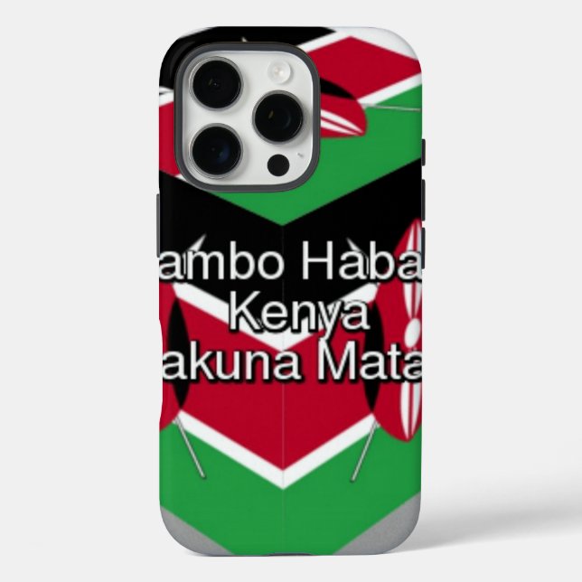 Coques Case-Mate iPhone 🇰 🇪 Beau Beau Drapeau Kenyan (Verso)