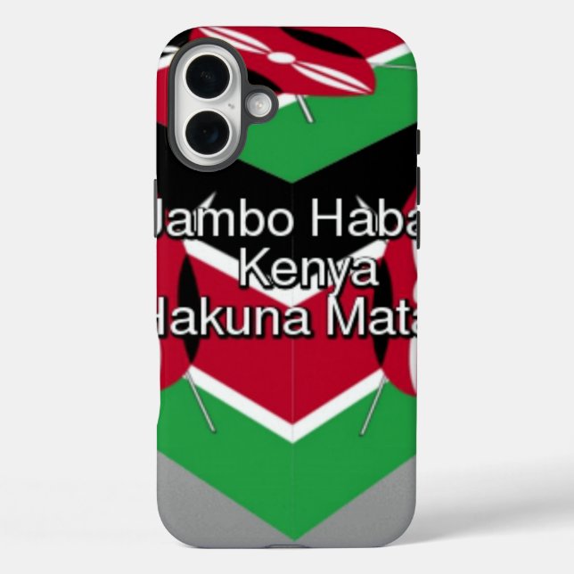 Coques Case-Mate iPhone 🇰 🇪 Beau Beau Drapeau Kenyan (Verso)