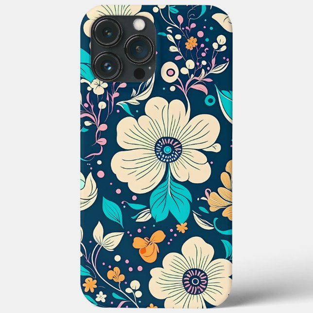 Coques Case-Mate iPhone Beau Beau Floral Et Motif Sans Faille (Verso)