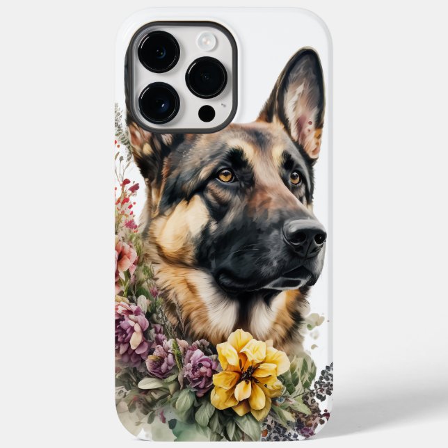 COQUES Case-Mate iPhone BEAU BERGER ALLEMAND A L'AQUARELLE (Verso)