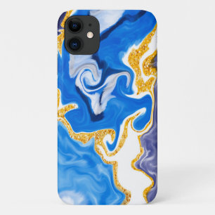 Case-Mate iPhone Case Beau Bleu, Or et Blancs comme Eau