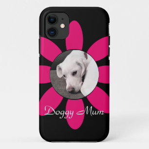 Case-Mate iPhone Case Beau cadre rose Fleur mignonne Chien Chien Chien N