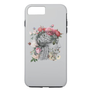 Coque iPhone 8 Plus/7 Plus Beau cas de téléphone de cerveau - cerveau
