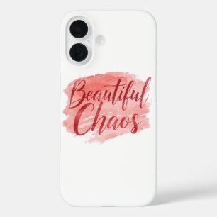 Coque Pour iPhone 16 Beau Chaos Rose Féminin Aquarelle