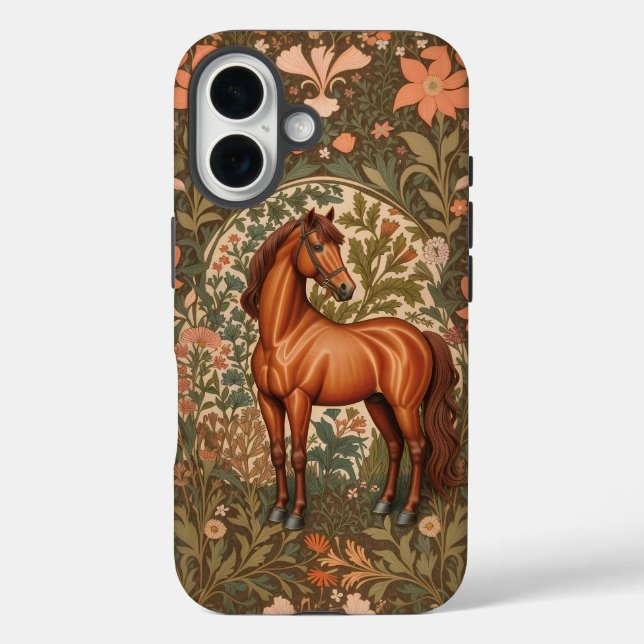 Coques Case-Mate iPhone Beau cheval Brown William Morris Inspiré (Verso)