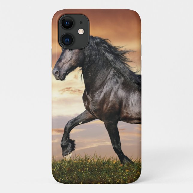 Coques Case-Mate iPhone Beau Cheval Noir (Dos)