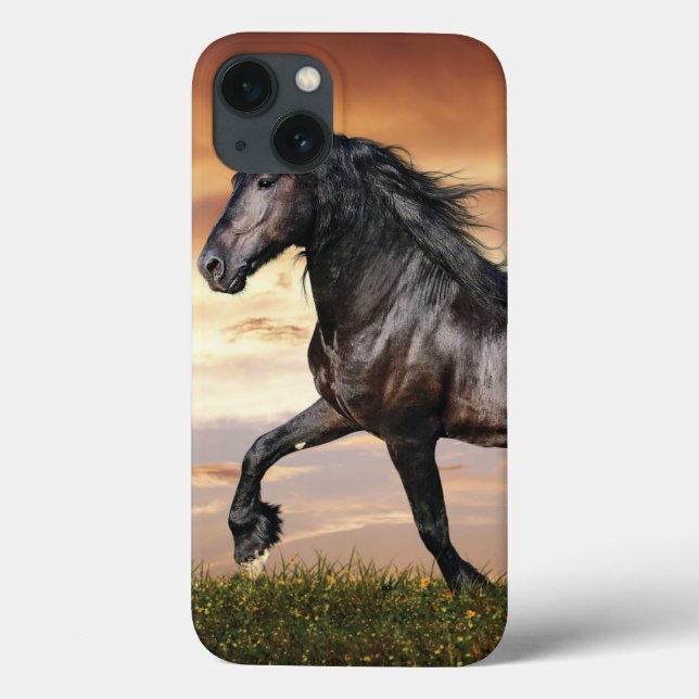 Coques Case-Mate iPhone Beau Cheval Noir (Verso)