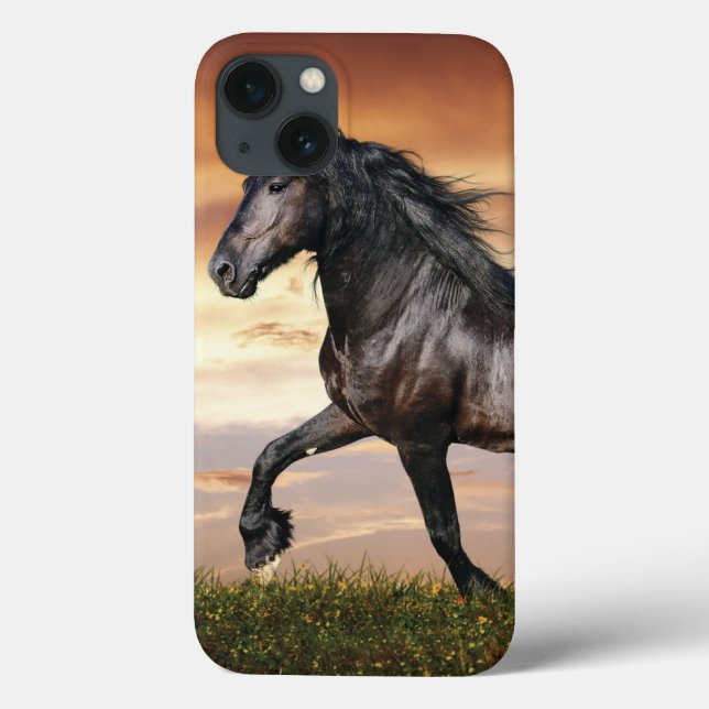 Coques Case-Mate iPhone Beau Cheval Noir (Verso)