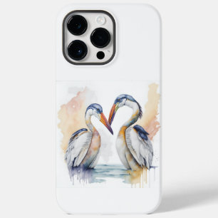 Coque Case-Mate iPhone Beau Couple pélican, Obligations d'amour pélicans