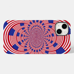 Coque Case-Mate iPhone Beau drapeau américain Extraordinaire Kaleidoscope
