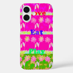 Coques iPhone 16 Beau extraordinaire coloré Flora texte de citation