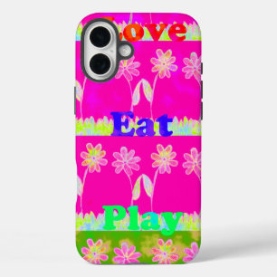 Coque Pour iPhone 16 Plus Beau extraordinaire coloré Flora texte de citation