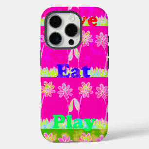 Coque iPhone 16 Pro Beau extraordinaire coloré Flora texte de citation