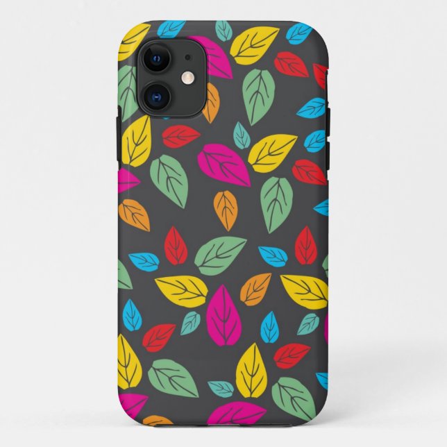 Coques Case-Mate iPhone beau feuille de motif (Dos)