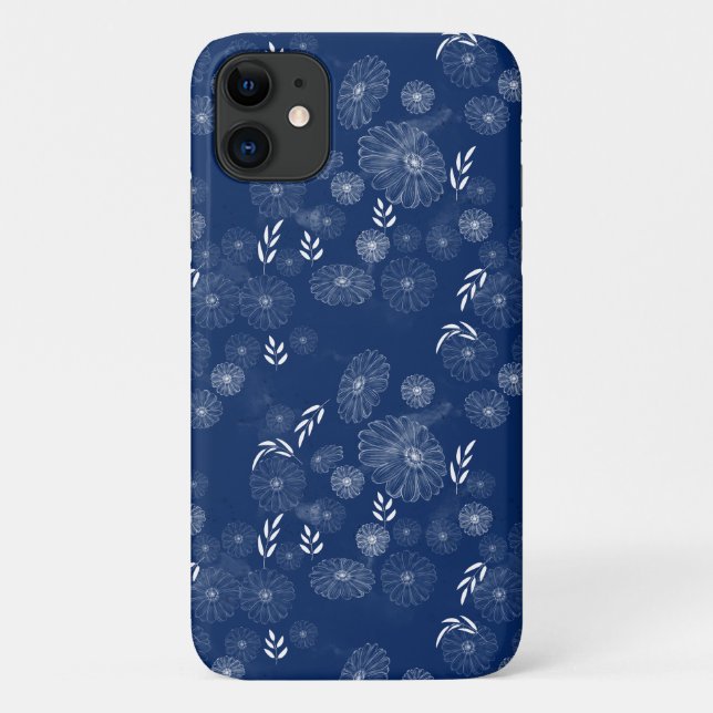 Coques Case-Mate iPhone Beau Fleur sauvage Doodles Motif (Dos)