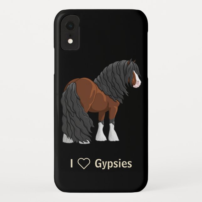 Coques Case-Mate iPhone Beau Gypsy Vanner Draft Horse (Dos)