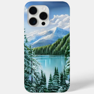 Coque Case-Mate iPhone Beau Hiver Sky Mountain Lake